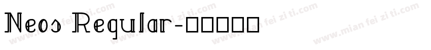 Neos Regular字体转换